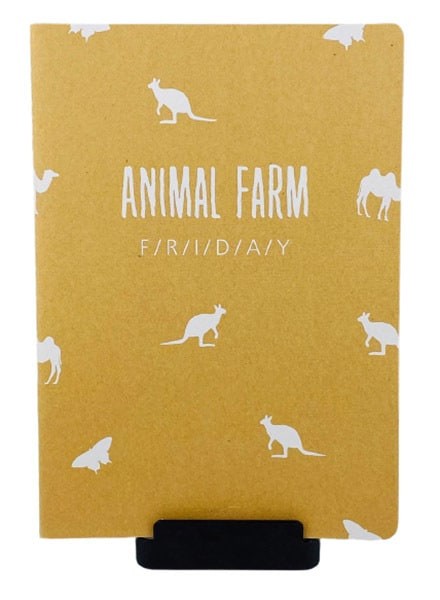 Languo B5 Stationery Writing Notebook with Animal Farm Design.