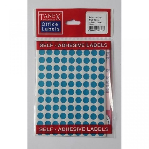 Tanix 10 mm multi-use sticker in blue