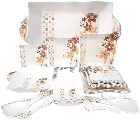 Royal NBL Melamine Dinner Set 30 Pieces - Melamine Plates, NBL-KM1003