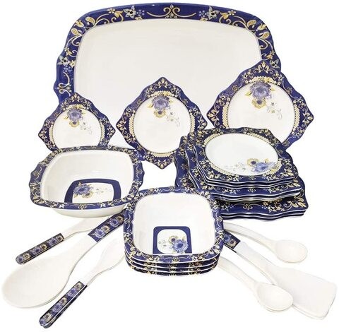 Royal NBL Melamine Dinner Set 30 Pieces - Melamine Plates, NBL-KM1008