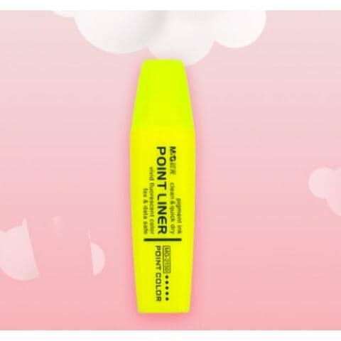 ALISSA Highlighter Pen (Yellow) - Set of 5Pcs