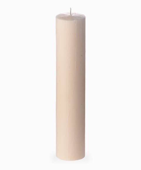 White Pillar Candle set of 2pcs