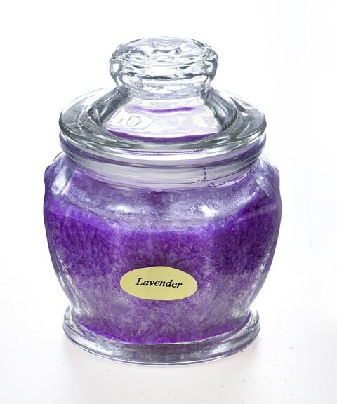 Hexa Fragrance Jar Glass with lid