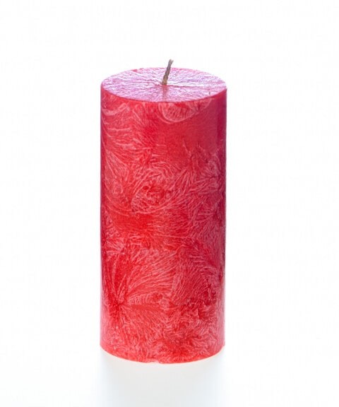 Red Pillar Candle