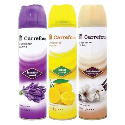  air freshener, lavender, lemon and vanilla 300 ml x Pack of 3