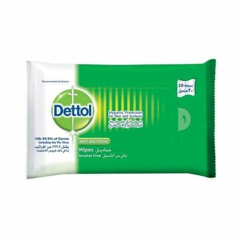 Dettol Anti-Bacterial Wipes 20 Pieces