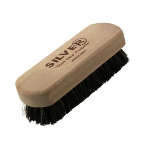 Silver horse hair brush