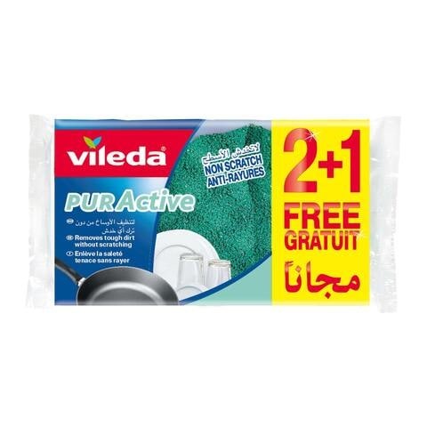 Vileda Pure Active Scratch Resistant Skin Cleanser - 2 Pieces