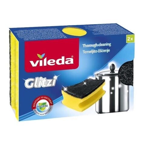 Vileda Glitzy Dish Scrub Sponge - 2 Pieces