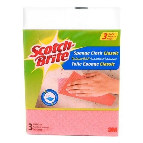 Scotch Brite Classic Cloth Sponge 3 Pieces