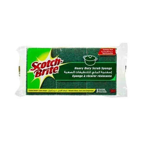 Scotch-Brite Heavy Duty Scrub Sponge x 3 Pack