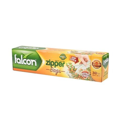 Falcon Zippered Freezer Bags 30 Pieces