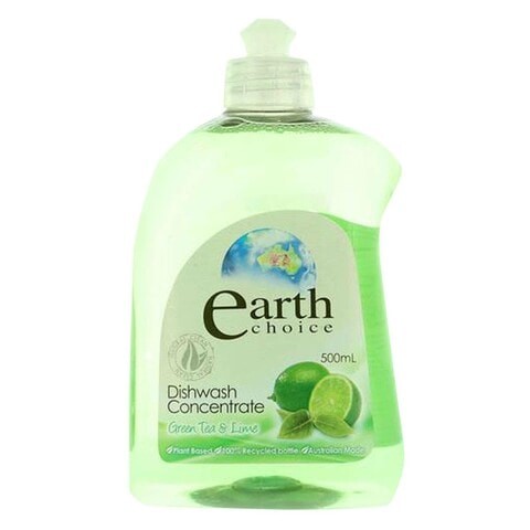 Earth Choice Concentrated Dishwashing Liquid Green Tea and Lemon 500ml