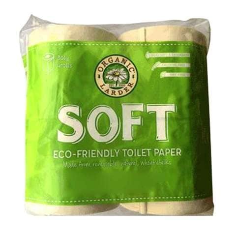 Organic Larder Toilet Paper 3 Ply x 4 Rolls