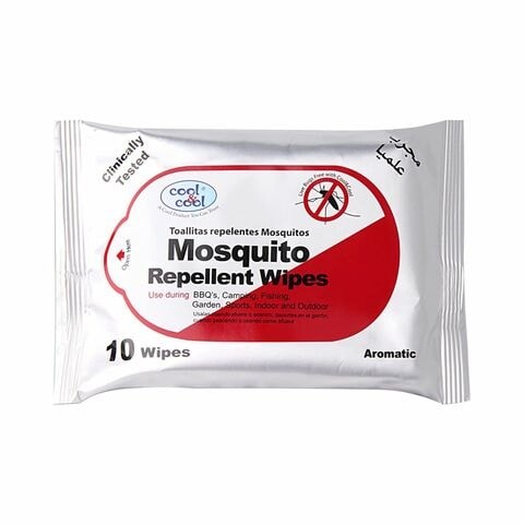 C&C MOSQUITO REPELLENT WIPES 10'S