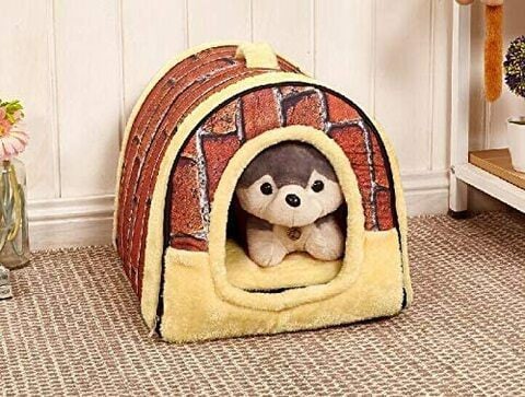 Generic Portable Soft Sided Indoor Small Dog Or Cat Convertible Pet House-Size M