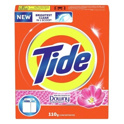 Tide Top Loading Detergent Powder With Fresh Essence Downy 110gm