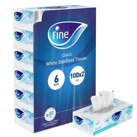 Fine Classic White Tissues, 100 sheets x 6 tissues