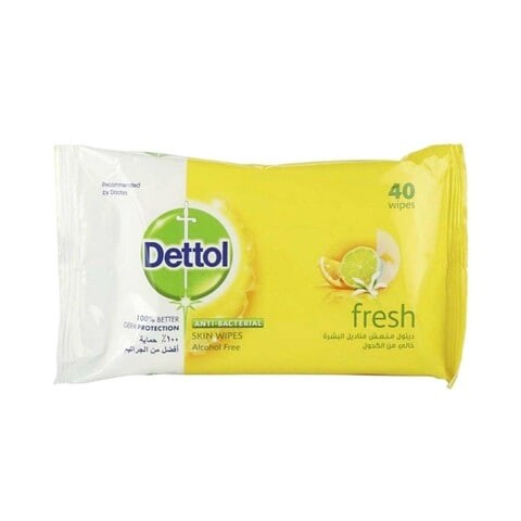 Dettol Anti-Bacterial Wipes 40 Pieces