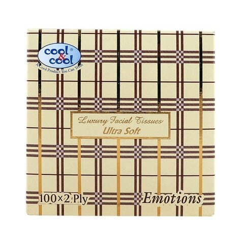 Cool & Cool Facial Tissues Ultra Soft 100 Sheets