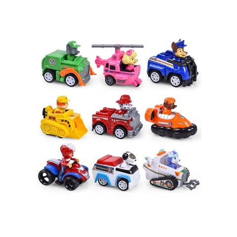 ALISSA-Patrol Toys Set Dog Puppy Patrol Rescue Car Action Figures Model Toy Chase Ryder Vehicle Car Kid Toy.