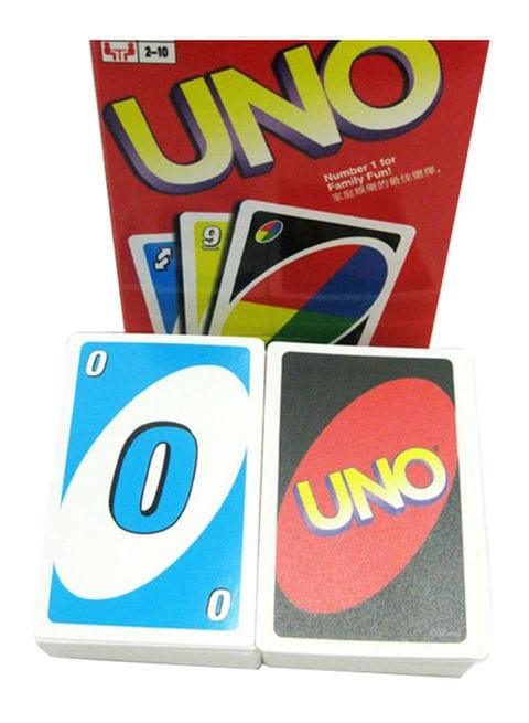 Uno playing card game