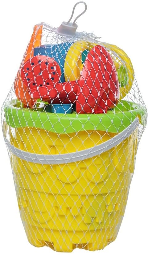 Sandy Y0909X016 Beach Toy Bucket Set - 8 Pieces Set, Multi Color