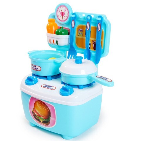 Generic - Mini DIY Food Play Kitchen Blue Toy 0051