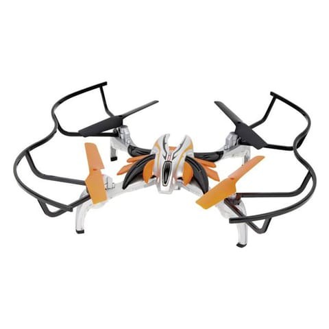 Carrera-R/C quadrotor, built with a coaxial rotor system that provides stability and balance during flight.