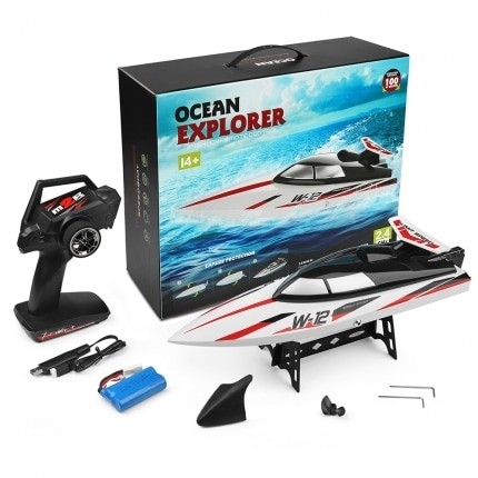 My Toys 35km/h 100m High Speed ​​ABS Boat With Water Cooling System (Red & Green)