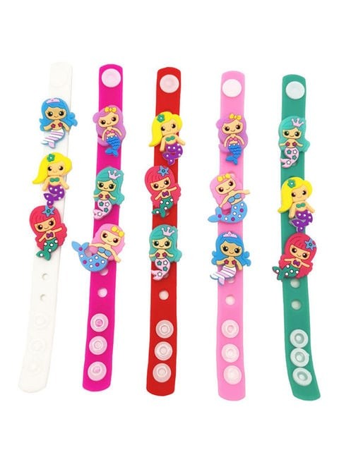 Mistiara Set Of 5 Silicone Wristbands