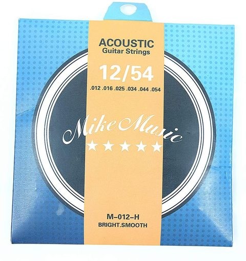 Mike-12-54 Acoustic Guitar Strings (Acoustic Guitar Strings, Blue)