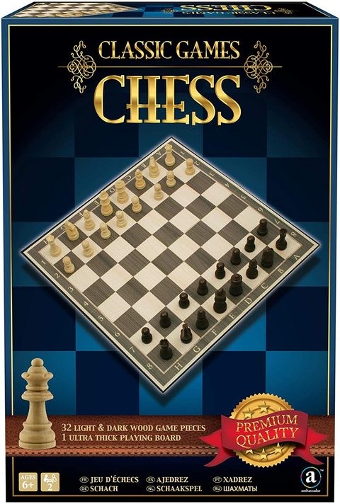 Classic wooden chess set