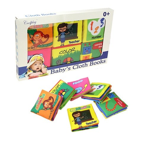 6 piece children's cloth books