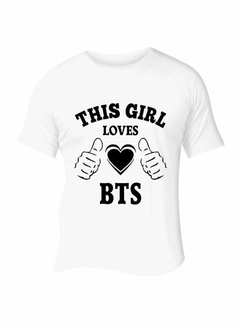 FM Styles This Girl Loves BTS Short Sleeve T-Shirt - Small