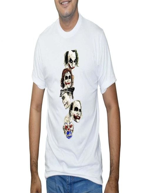 FM Styles Joker Print Short Sleeve T-Shirt - XXL