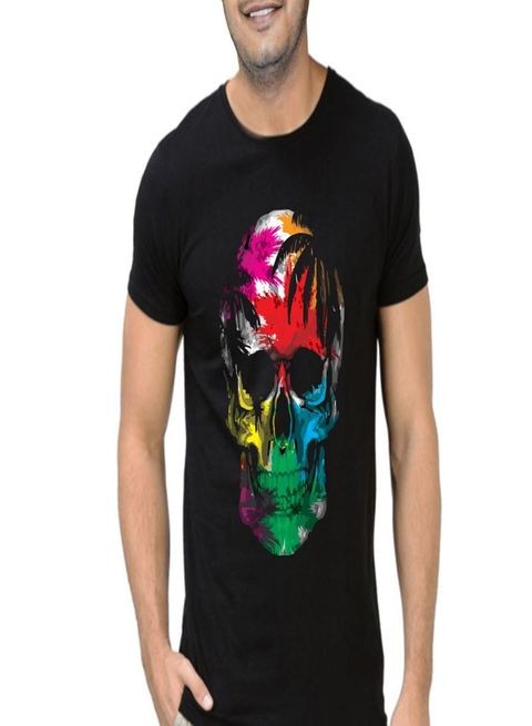 FM Styles Short Sleeves Skull T-Shirt - Large