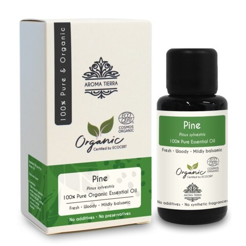 Aroma Tierra Pine Essential Oil - Aroma Tierra - 100% Pure, Natural, Ecocert Certified Organic - 30ml