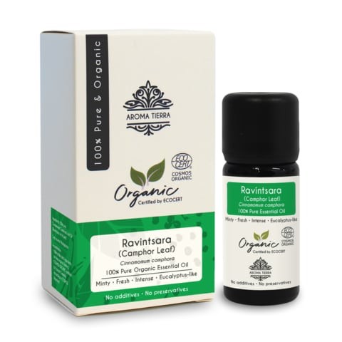 Aroma Tierra (Eucalyptus Leaf) Essential Oil - Aroma Tierra - 100% Pure, Natural, Ecocert Certified Organic - 10ml