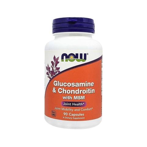 Now Foods Glucosamine & Chondroitin with MSM 90 Capsules