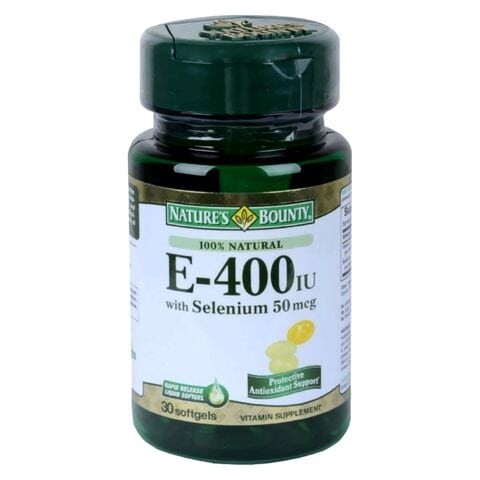 Nature's Generosity 50 mg E 400 IU with Selenium 30 Capsules