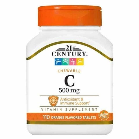 21st Century Orange Vitamin C Chewable 500mg Tablets