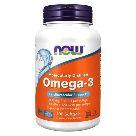 Now Omega 3 Dietary Supplement 1 gm 100 Capsules