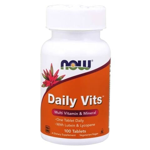 NOW Daily Vitamins Multivitamin & Mineral Supplement 100 Tablets