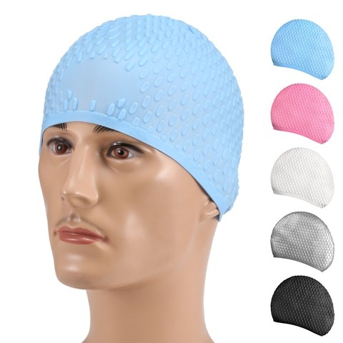 Generic Silicone Adult Swimming Cap For Men And Women Long Hair