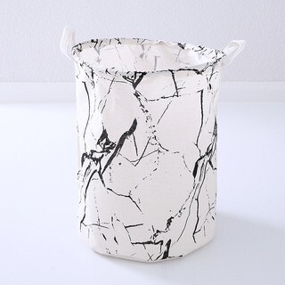 Beautiful Printed Design Waterproof Laundry Basket With Handles Size 45 x 35 cm