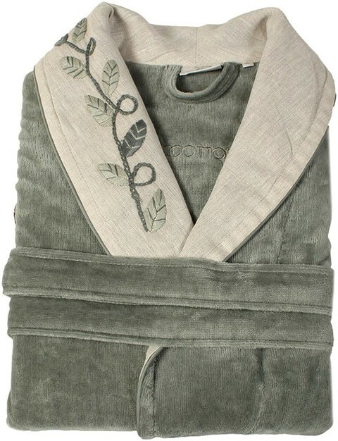 Eco Cotton Hera Women's Bathrobe - Gray