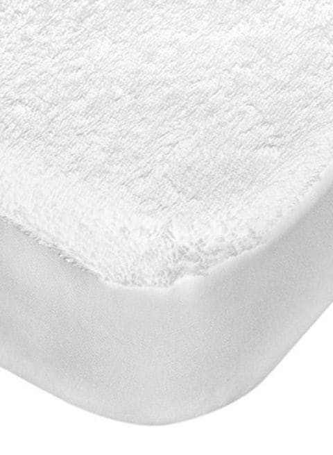 Princess Terry Water Resistant Mattress Protector - White 160x200 cms