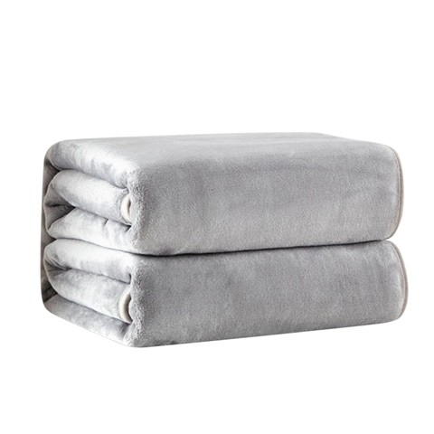 Generic Soft Fleece Bed Blanket, Solid Color - 1200 x 2000 mm