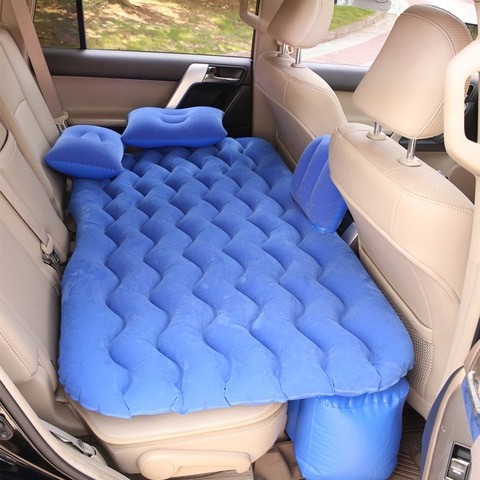 Inflatable Air Mattress For Car Seat Bed Outdoor Camping With 2 Airbags